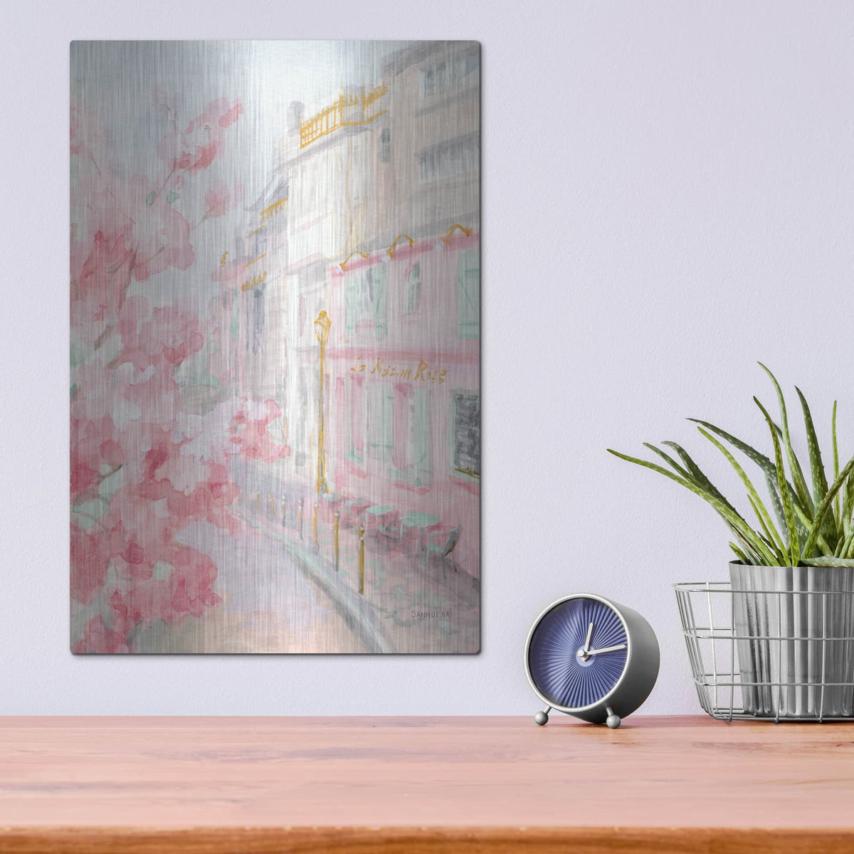 'Pastel Paris 2 C' by Danhui Nai – Metal Wall Art, 12x16 room view