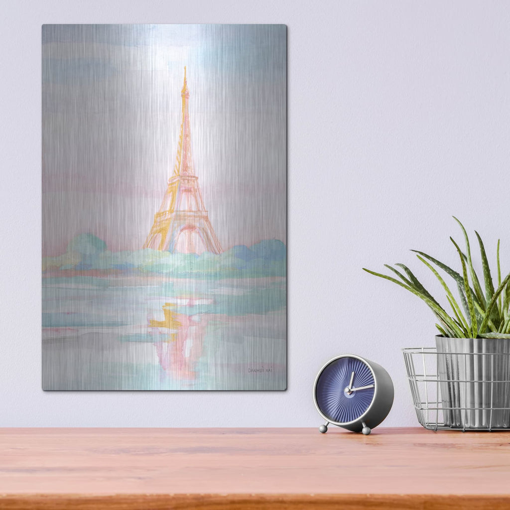 'Pastel Paris 5 C' by Danhui Nai – Metal Wall Art, 12x16 room view