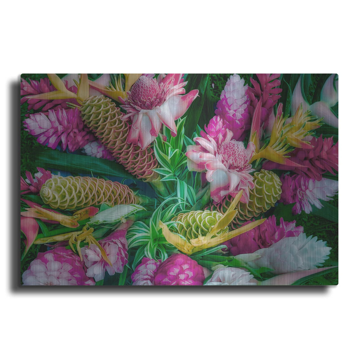 'Tropical Floral' by Dennis Frates – Metal Wall Art
