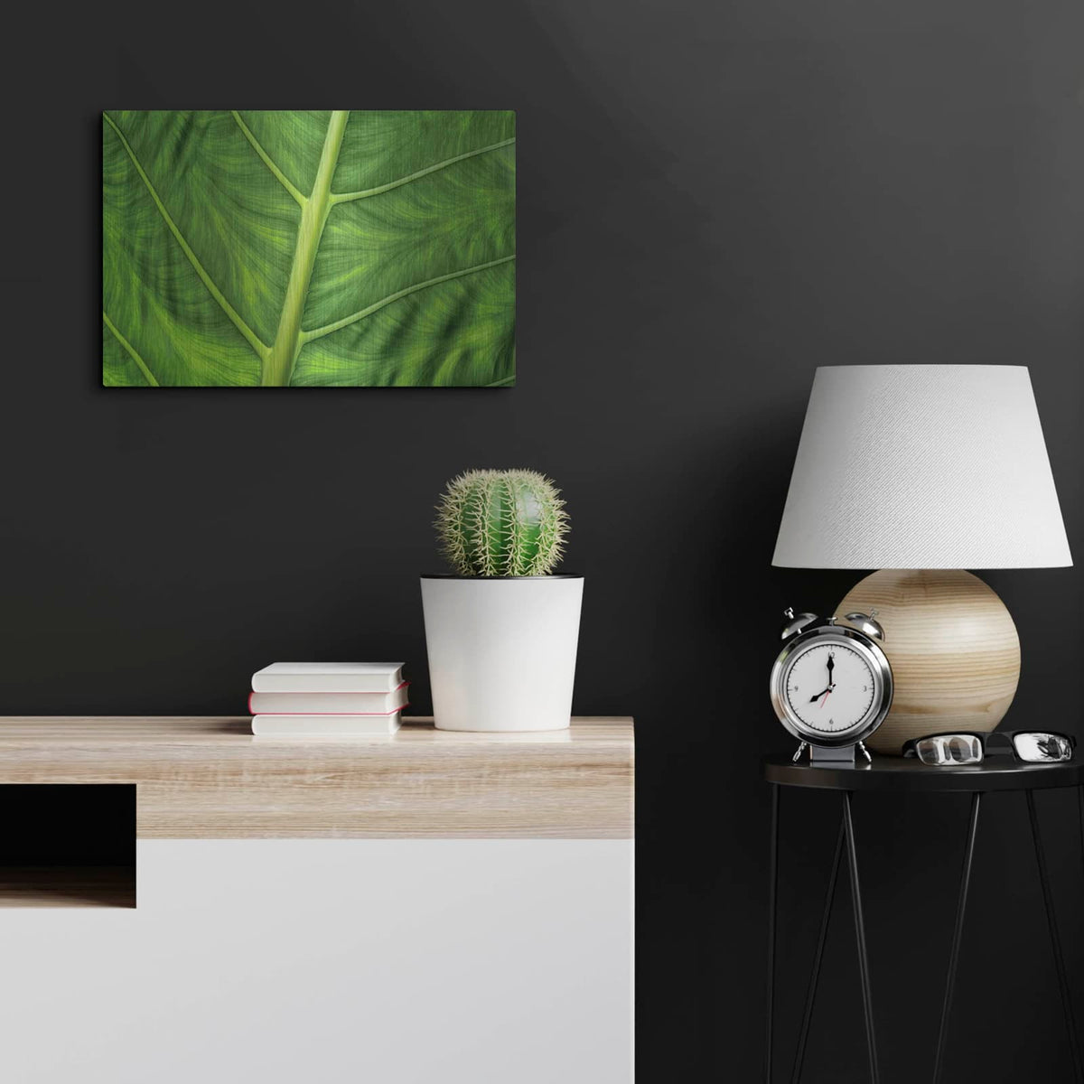 'Leaf Details' by Dennis Frates – Metal Wall Art, 24x16 room view