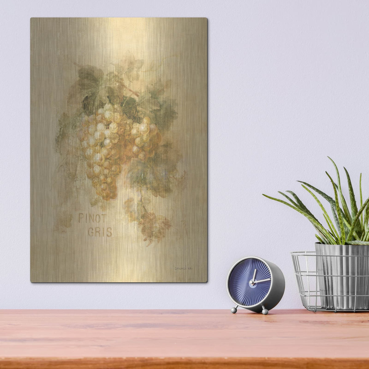 'Pinot Gris' by Danhui Nai – Metal Wall Art, 12x16 room view