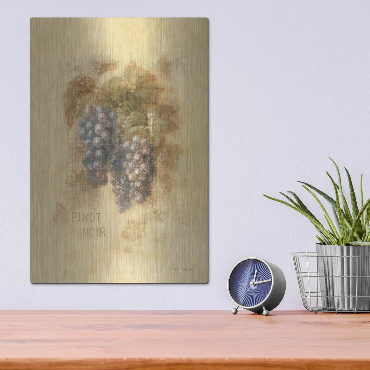 'Pinot Noir' by Danhui Nai – Metal Wall Art, 12x16 room view