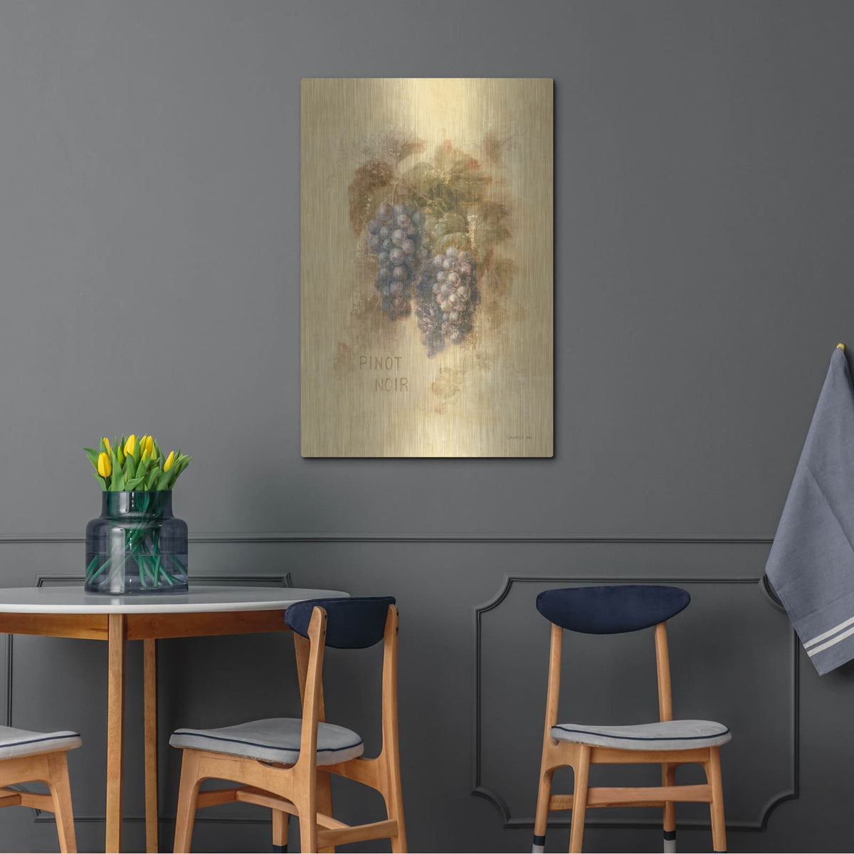 'Pinot Noir' by Danhui Nai – Metal Wall Art, 24x36 room view