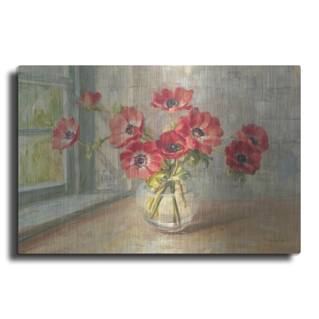 'Poppies In' by Danhui Nai – Metal Wall Art