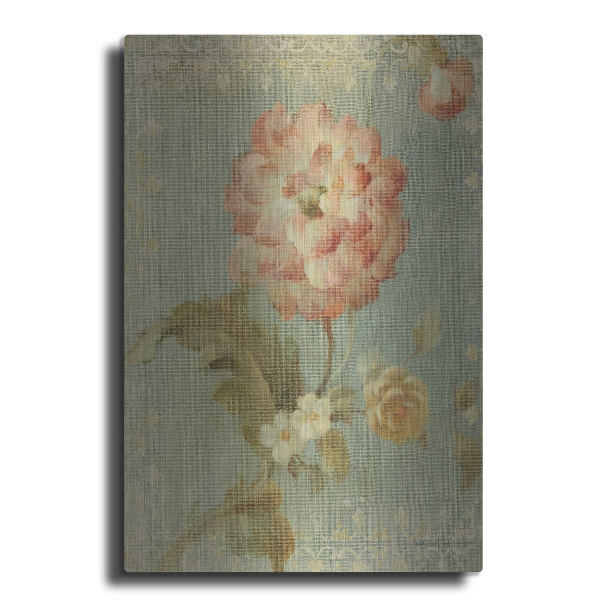 'Poppy On Sage' by Danhui Nai – Metal Wall Art