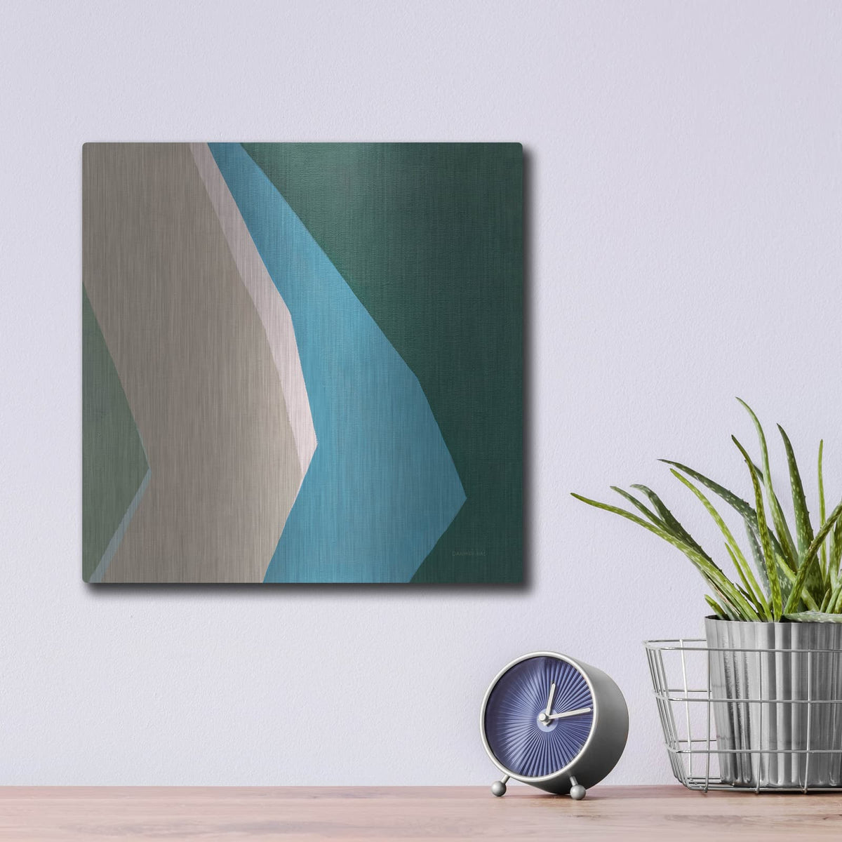 'Prismatic' by Danhui Nai – Metal Wall Art, 12x12 room view