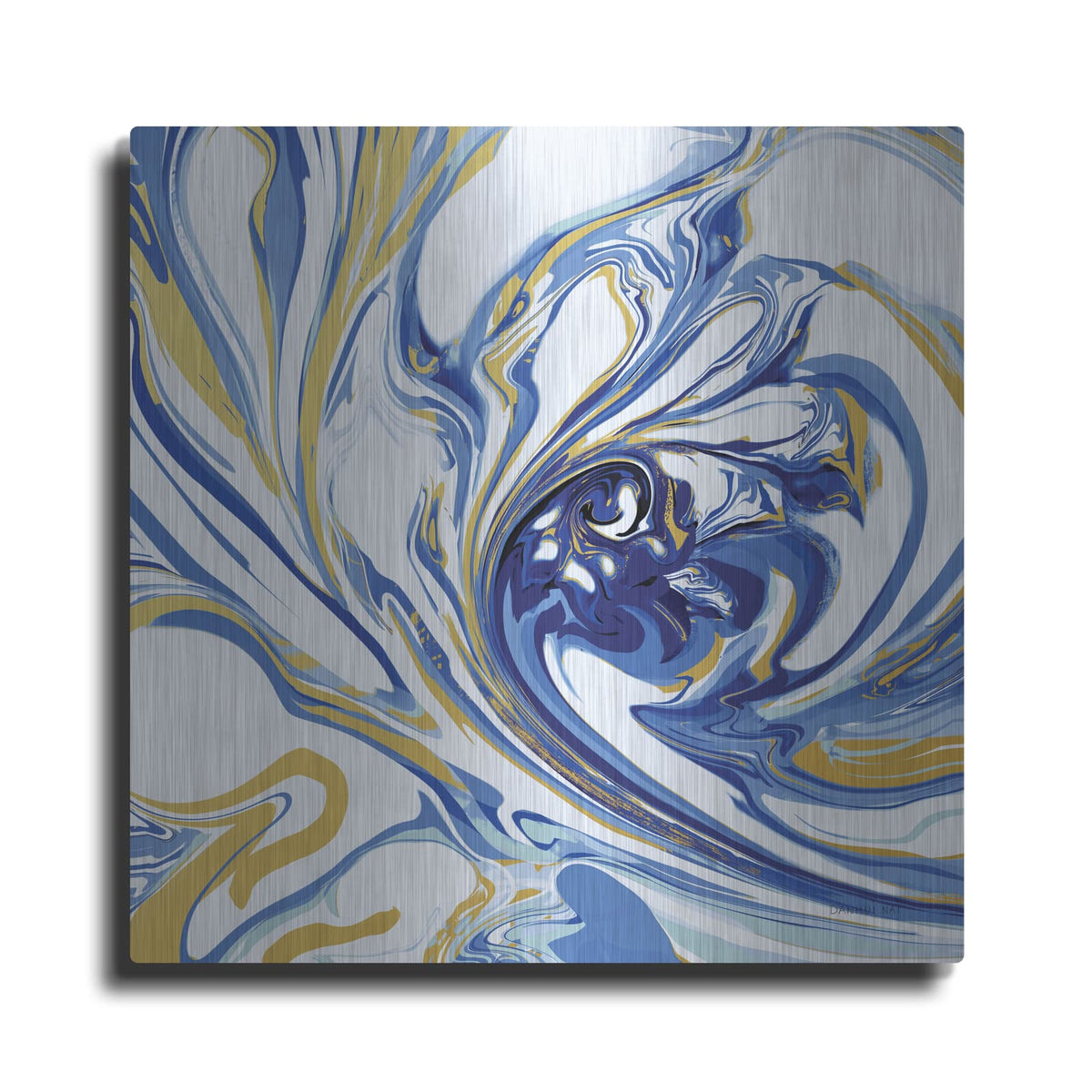 'Psychedelic Blue 1' by Danhui Nai – Metal Wall Art