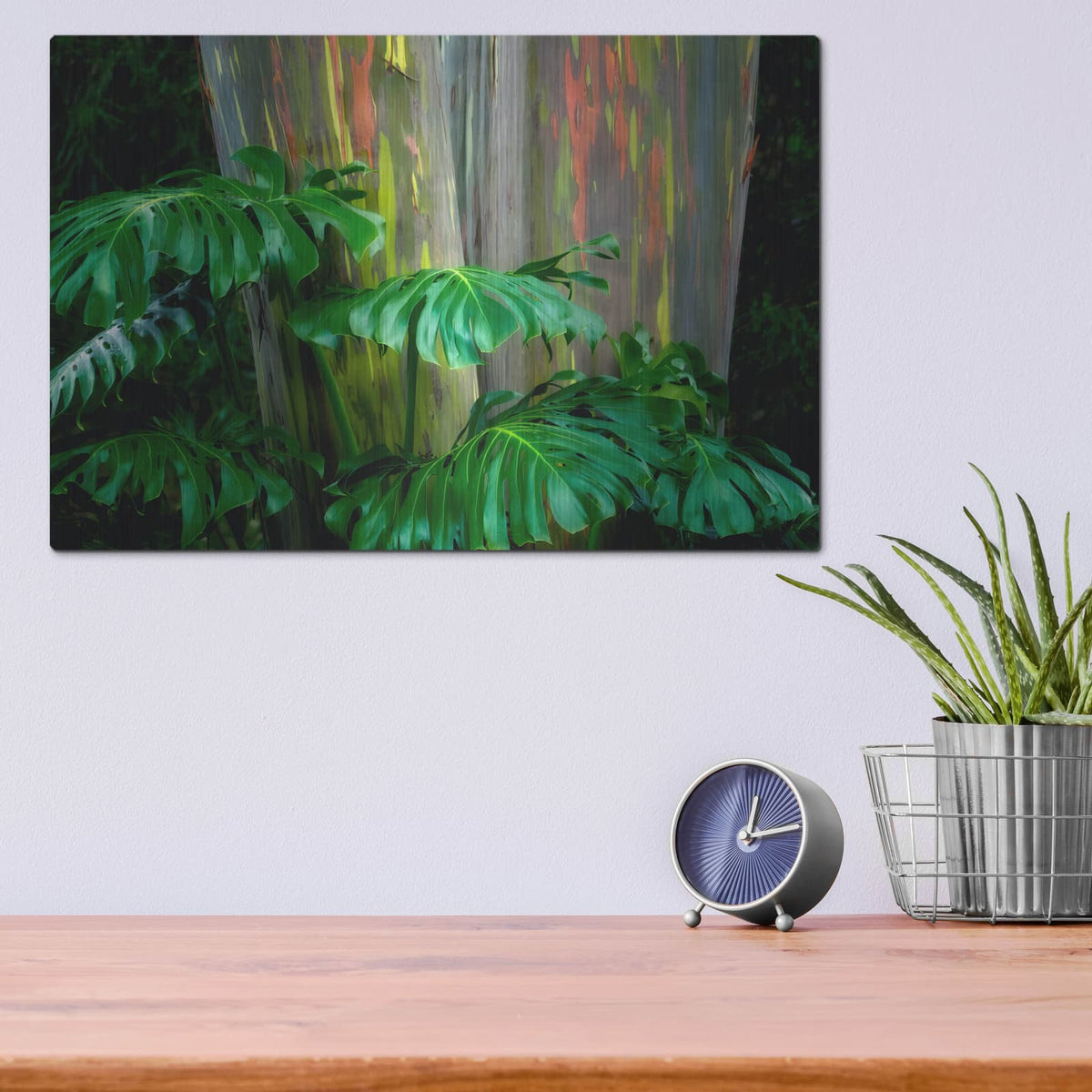 'Tropical Leaves' by Dennis Frates – Metal Wall Art, 16x12 room view