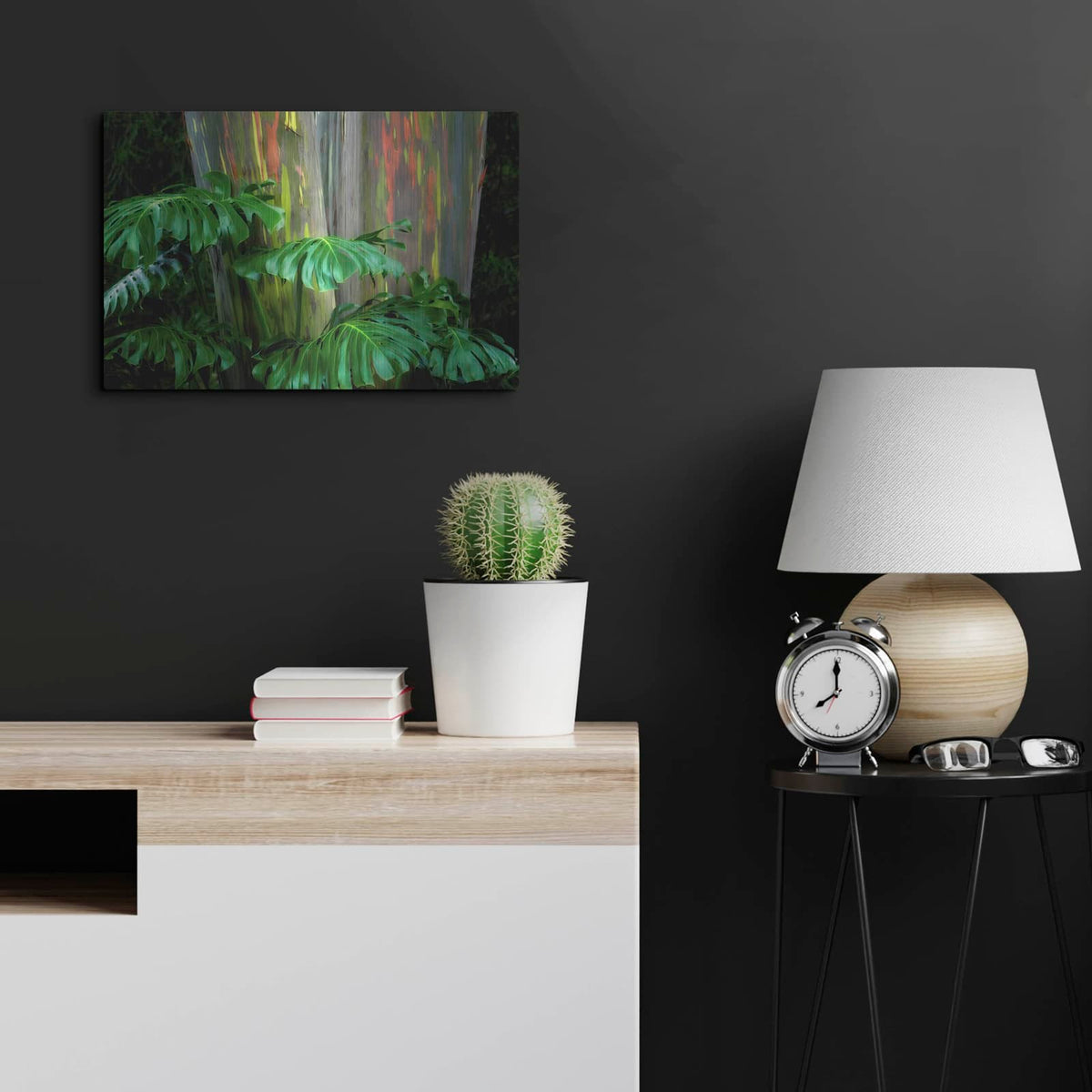 'Tropical Leaves' by Dennis Frates – Metal Wall Art, 24x16 room view