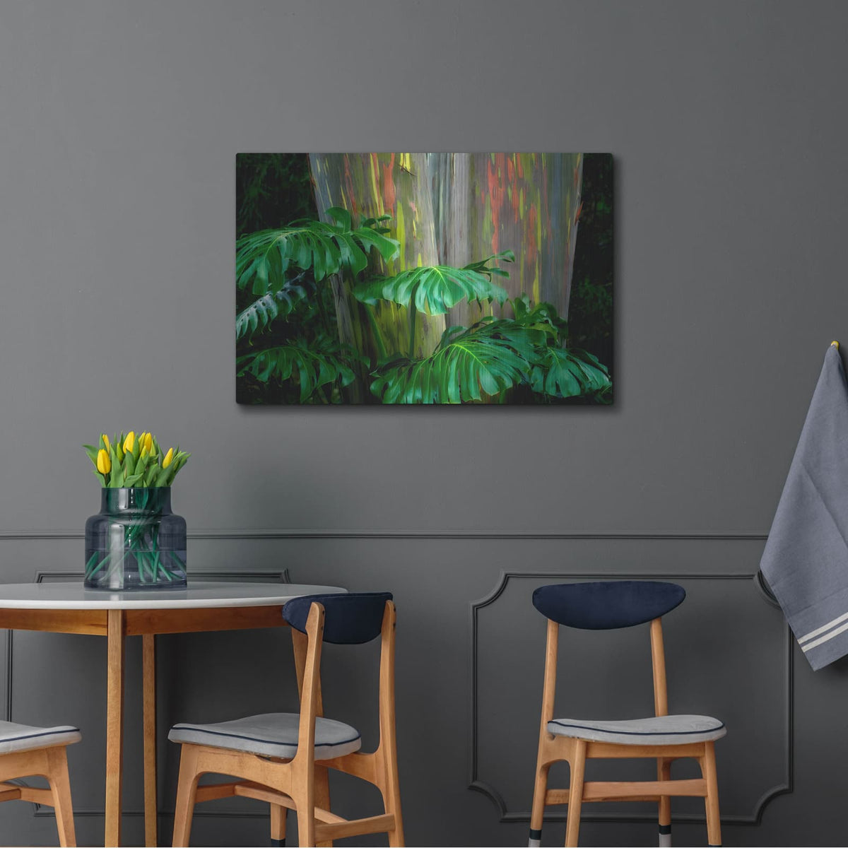 'Tropical Leaves' by Dennis Frates – Metal Wall Art, 36x24 room view