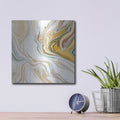 'Psychedelic Neutral 3' by Danhui Nai – Metal Wall Art, 12x12 room view
