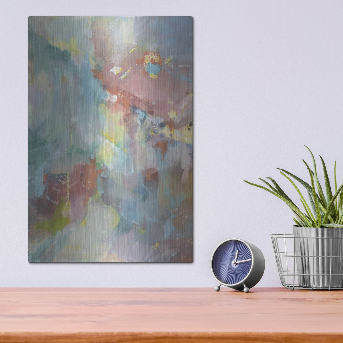 'Quasar 2 Rose' by Danhui Nai – Metal Wall Art, 12x16 room view
