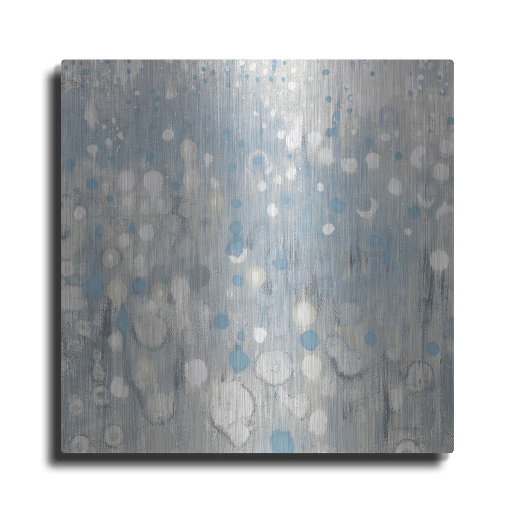 'Rain Abstract 6 Blue' by Danhui Nai – Metal Wall Art