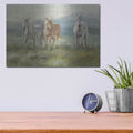 'Rangeland Horses' by Danhui Nai – Metal Wall Art, 16x12 room view