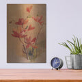 'Red Magnolia' by Danhui Nai – Metal Wall Art, 12x16 room view