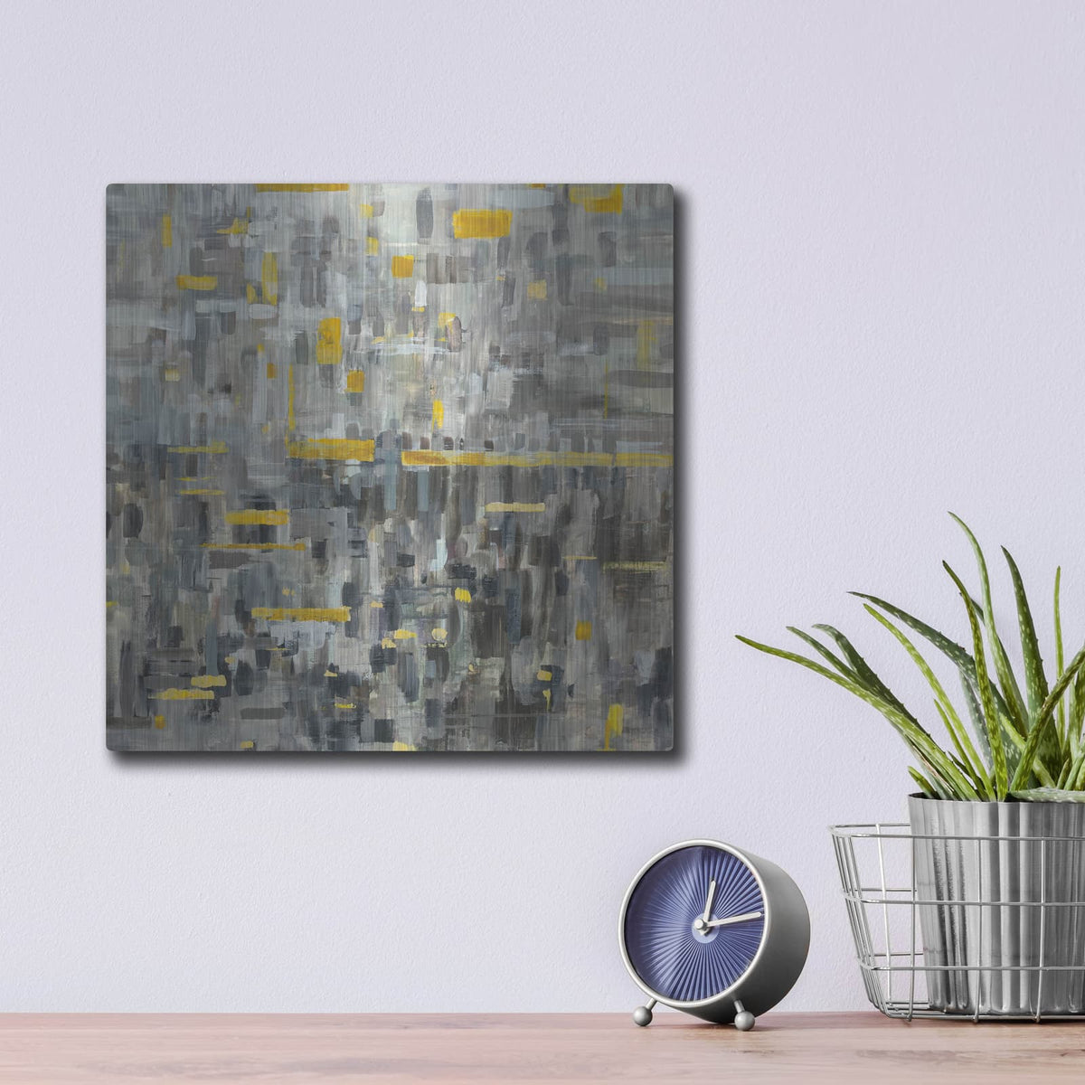 'Reflections Square' by Danhui Nai – Metal Wall Art, 12x12 room view