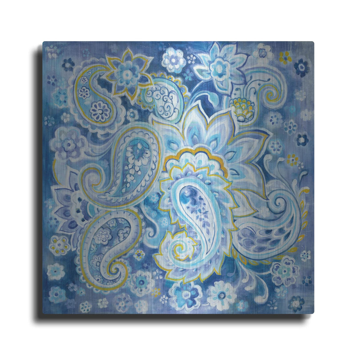 'Regal Paisley' by Danhui Nai – Metal Wall Art