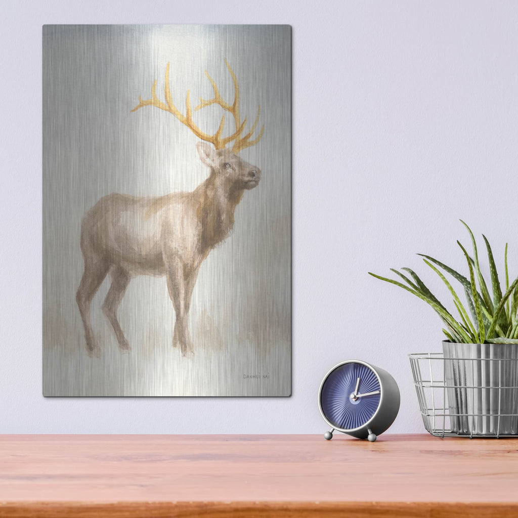 'Regal Wild 1' by Danhui Nai – Metal Wall Art, 12x16 room view