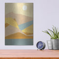 'Retro Abstract 1' by Danhui Nai – Metal Wall Art, 12x16 room view