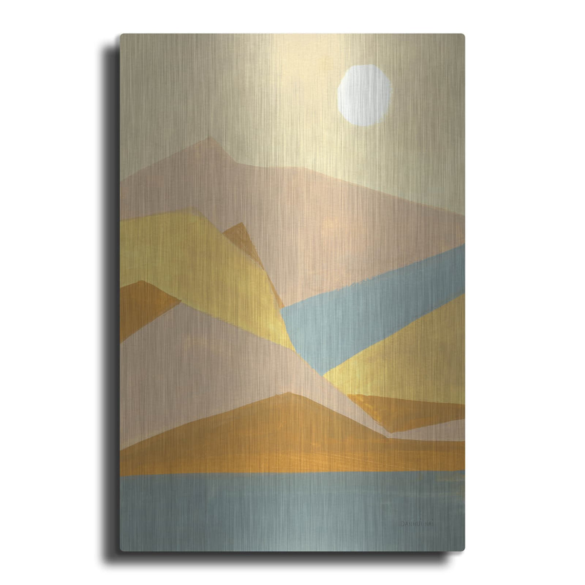 'Retro Abstract 1' by Danhui Nai – Metal Wall Art