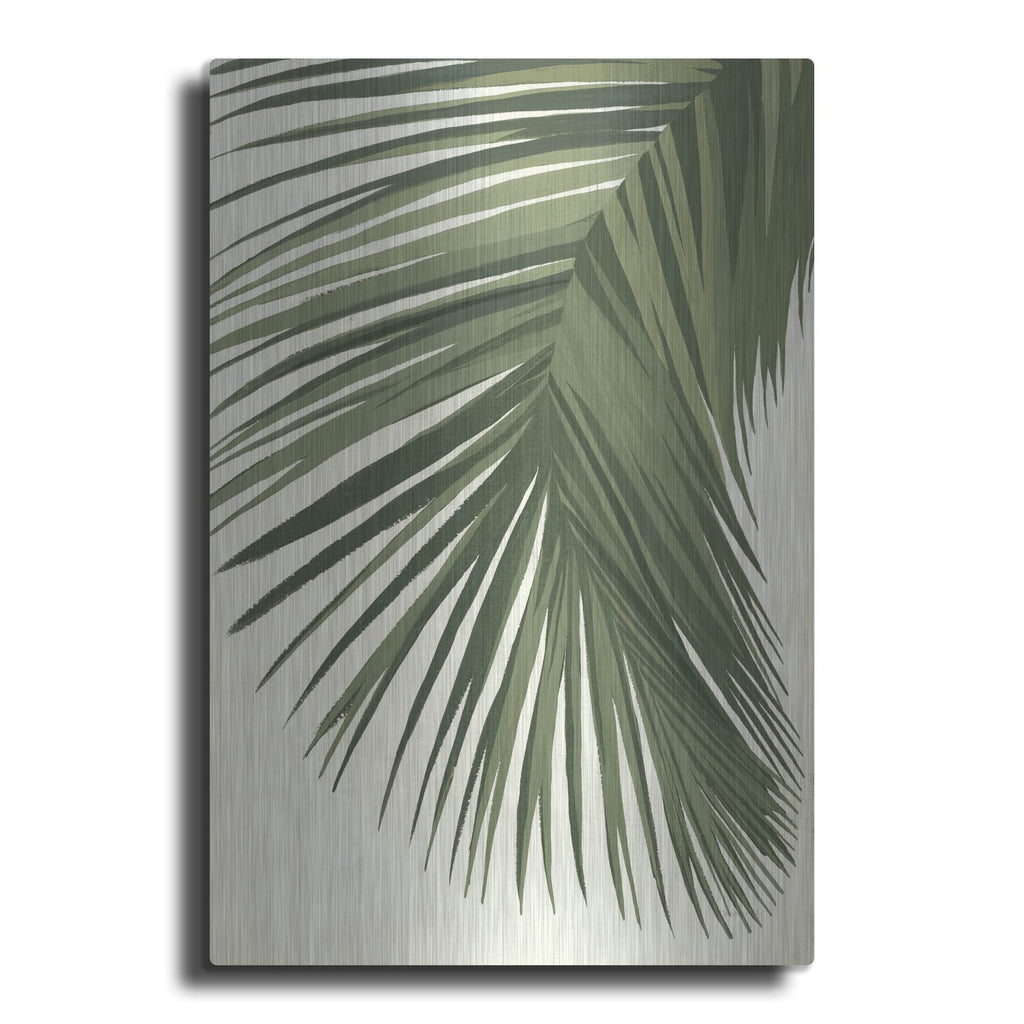 'Retro Big Leaf 2 Reversed Green' by Danhui Nai – Metal Wall Art