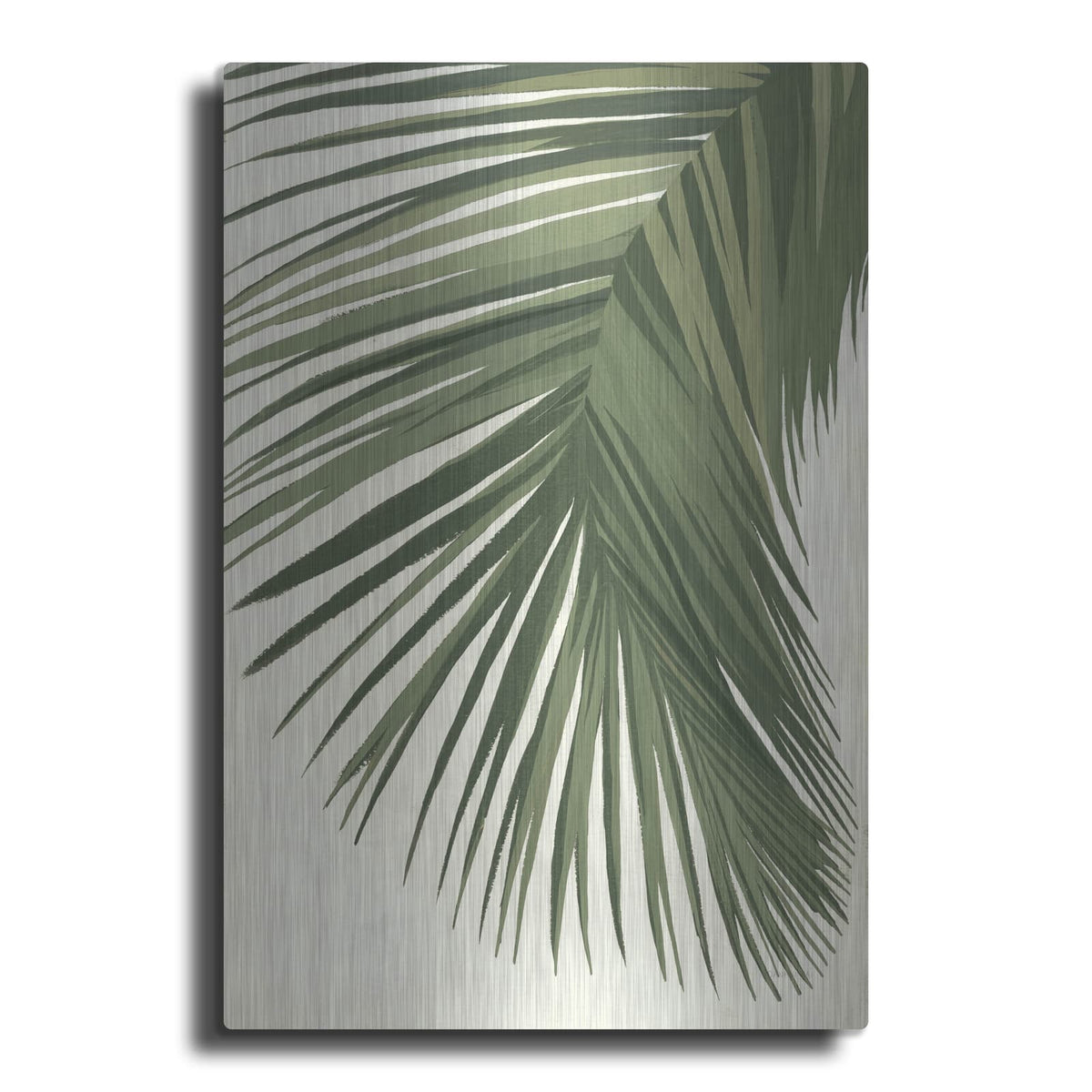 'Retro Big Leaf 2 Reversed Green' by Danhui Nai – Metal Wall Art