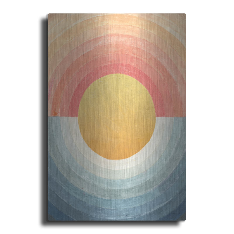 'Retro Vibes Abstract' by Danhui Nai – Metal Wall Art
