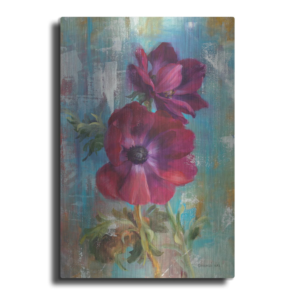 'Rich Anemones 1' by Danhui Nai – Metal Wall Art