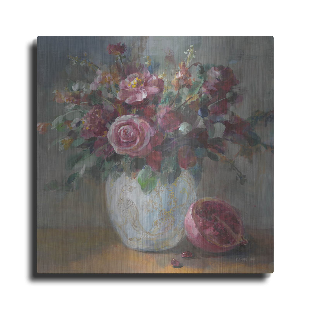 'Rich Fall Florals' by Danhui Nai – Metal Wall Art