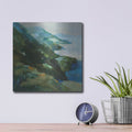 'Rocky Shoreline 1' by Danhui Nai – Metal Wall Art, 12x12 room view