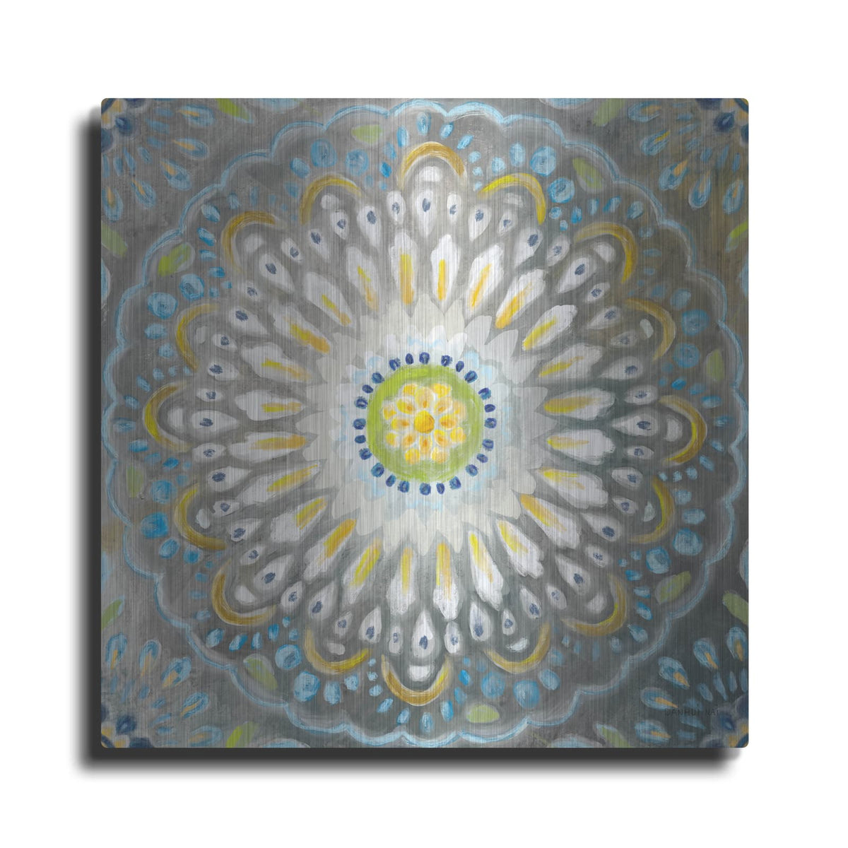 'Rosette Mandala' by Danhui Nai – Metal Wall Art