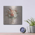 'Russet Bouquet Light' by Danhui Nai – Metal Wall Art, 12x12 room view