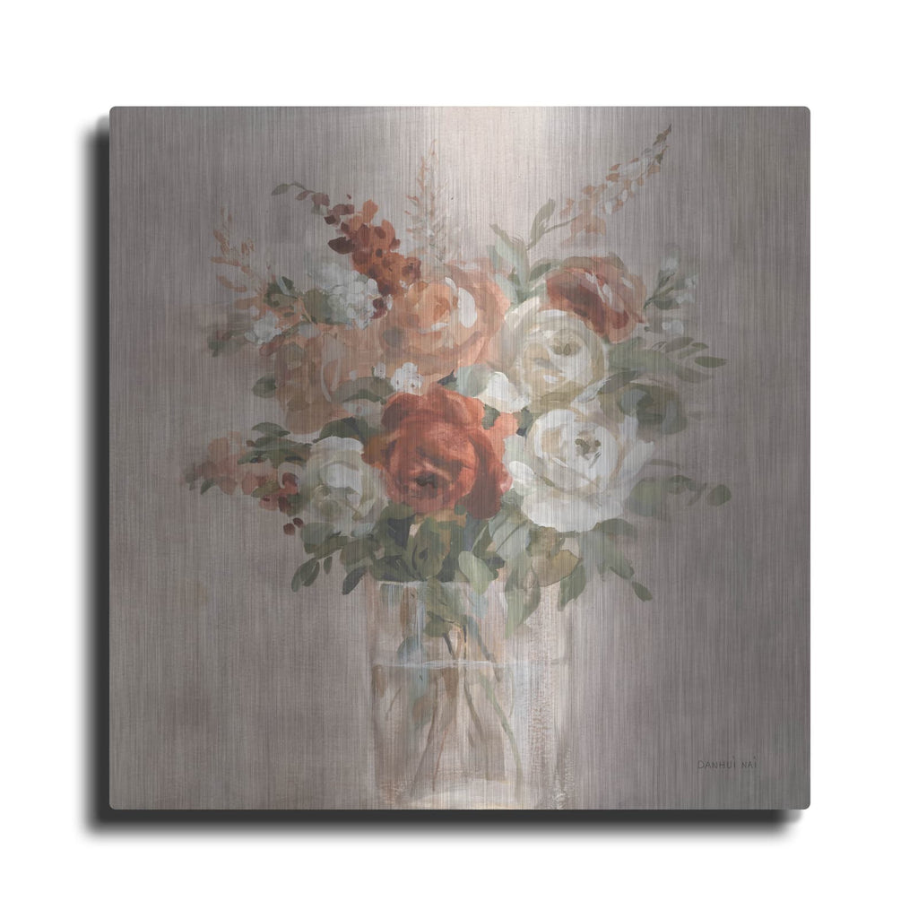 'Russet Bouquet Light' by Danhui Nai – Metal Wall Art
