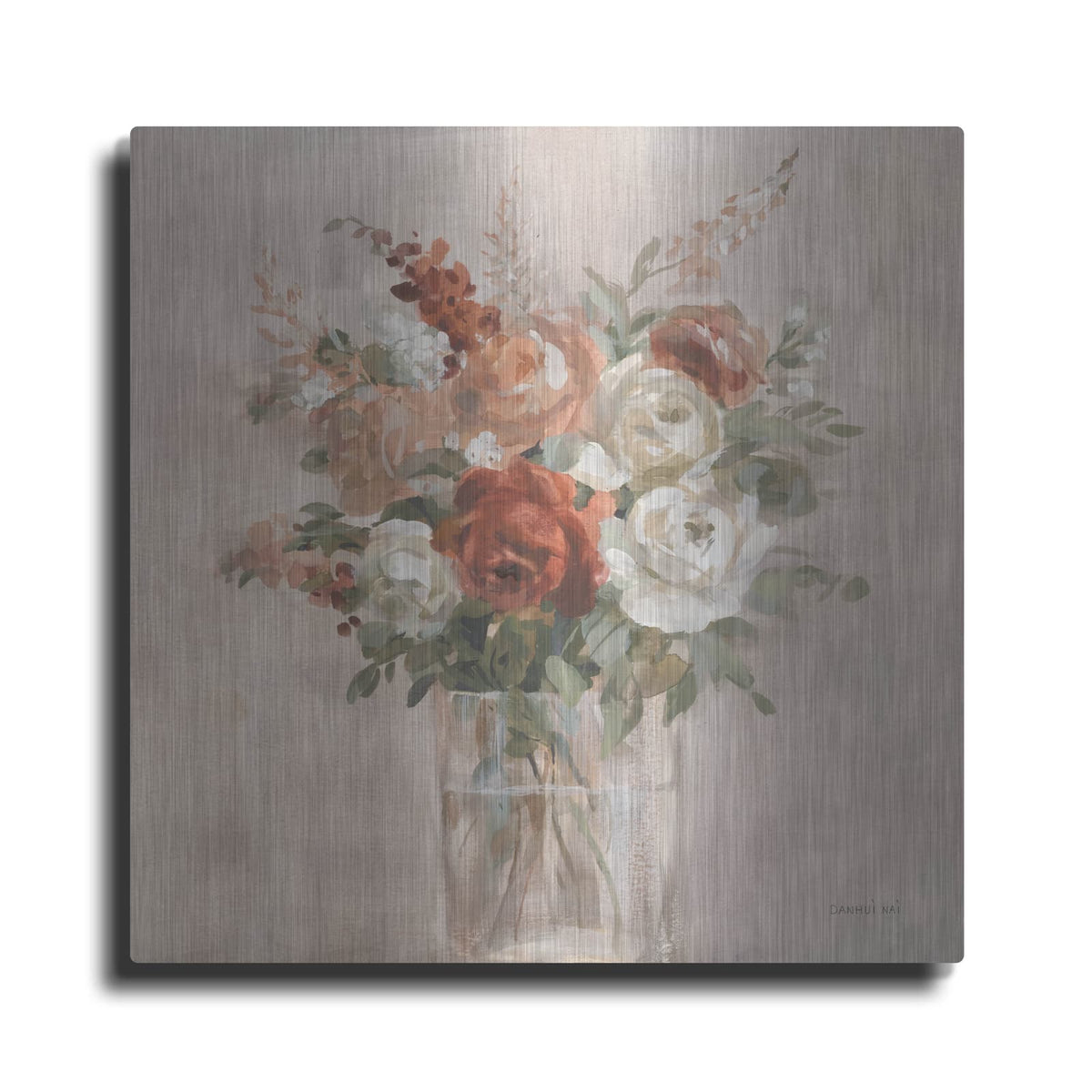 'Russet Bouquet Light' by Danhui Nai – Metal Wall Art