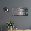 'Umbrellas' by Dennis Frates – Metal Wall Art, 24x12 room view