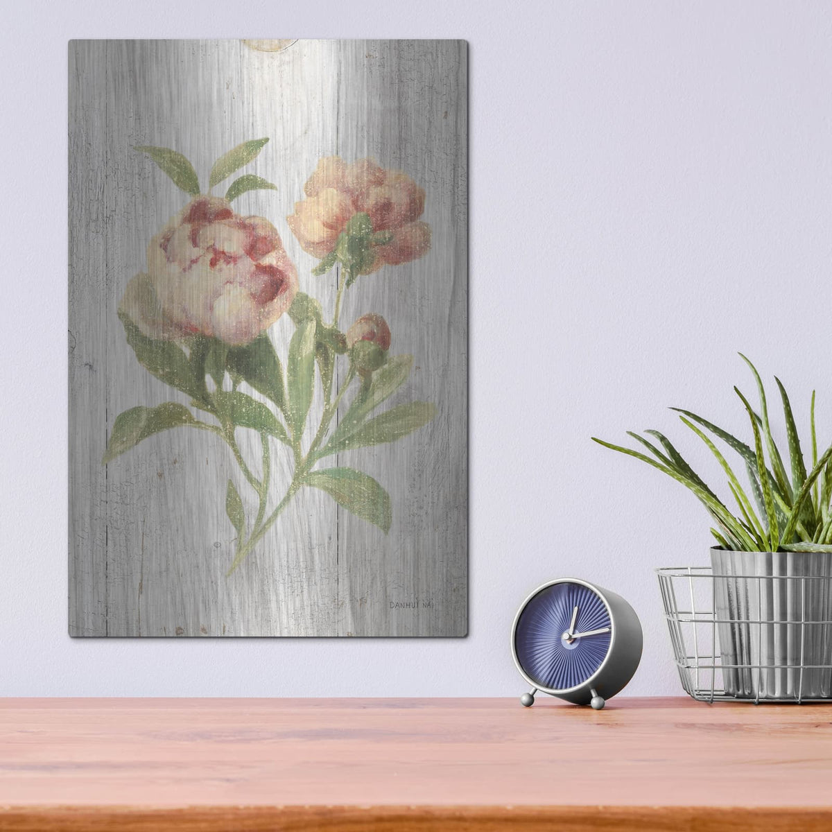 'Scented Cottage Florals 1' by Danhui Nai – Metal Wall Art, 12x16 room view