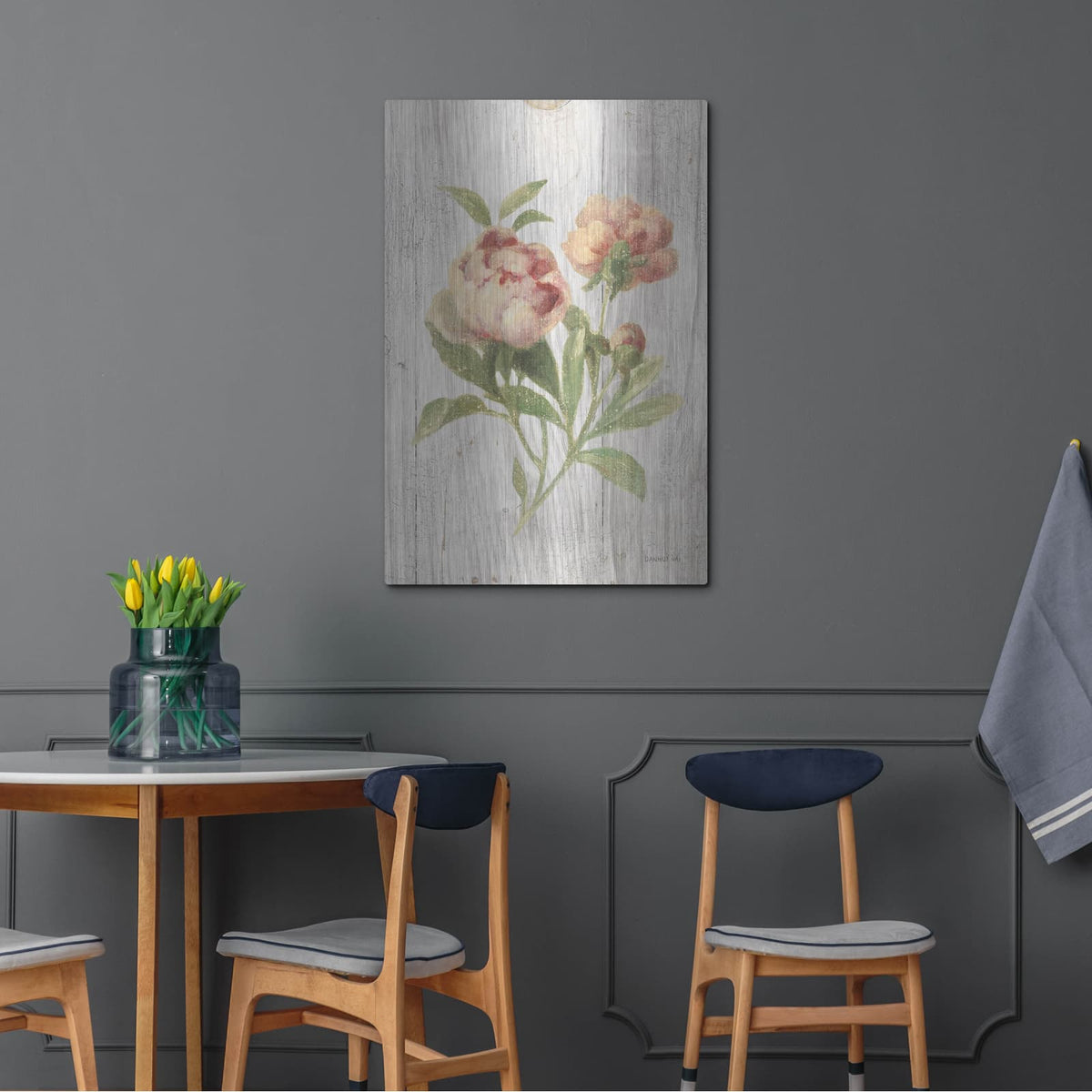 'Scented Cottage Florals 1' by Danhui Nai – Metal Wall Art, 24x36 room view