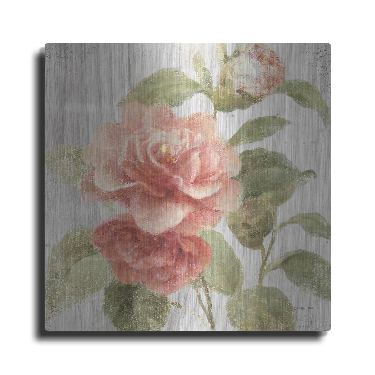 'Scented Cottage Florals 3 C' by Danhui Nai – Metal Wall Art