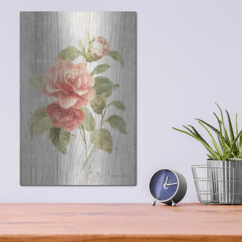 'Scented Cottage Florals 3' by Danhui Nai – Metal Wall Art, 12x16 room view