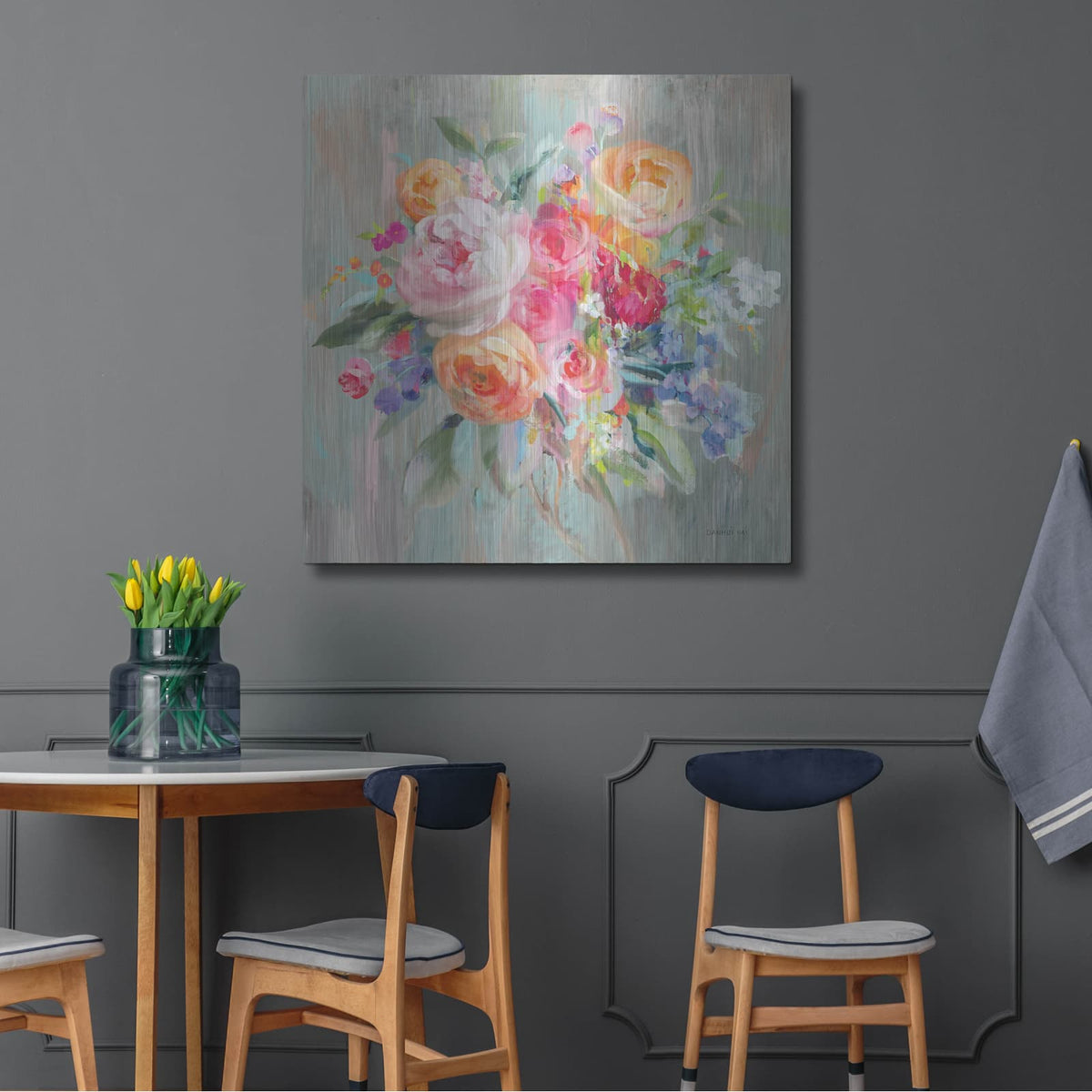 'Scents Of Summer 2' by Danhui Nai – Metal Wall Art, 36x36 room view