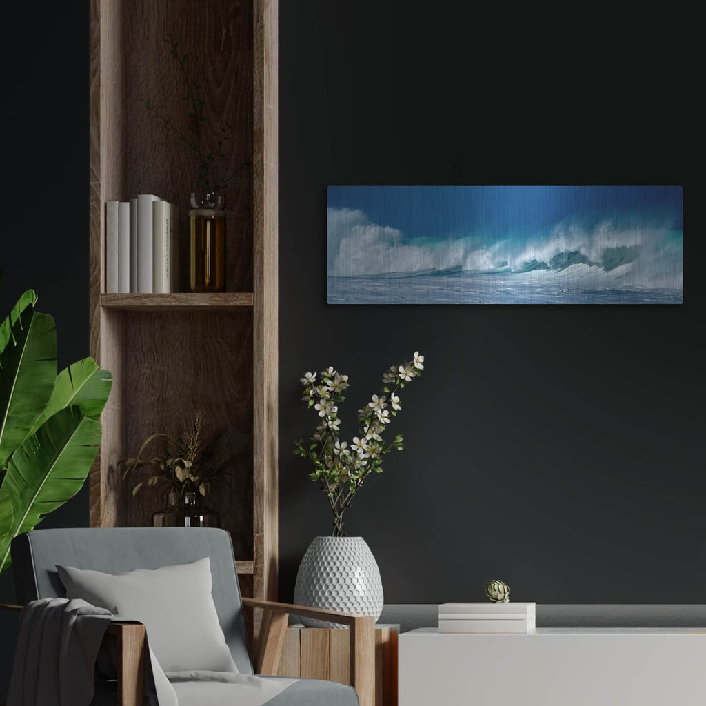 'Wavering' by Dennis Frates – Metal Wall Art, 36x12 room view