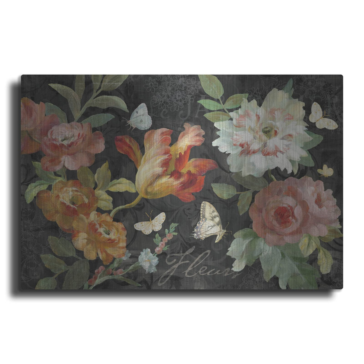 'Seaside Garden 3 Black' by Danhui Nai – Metal Wall Art