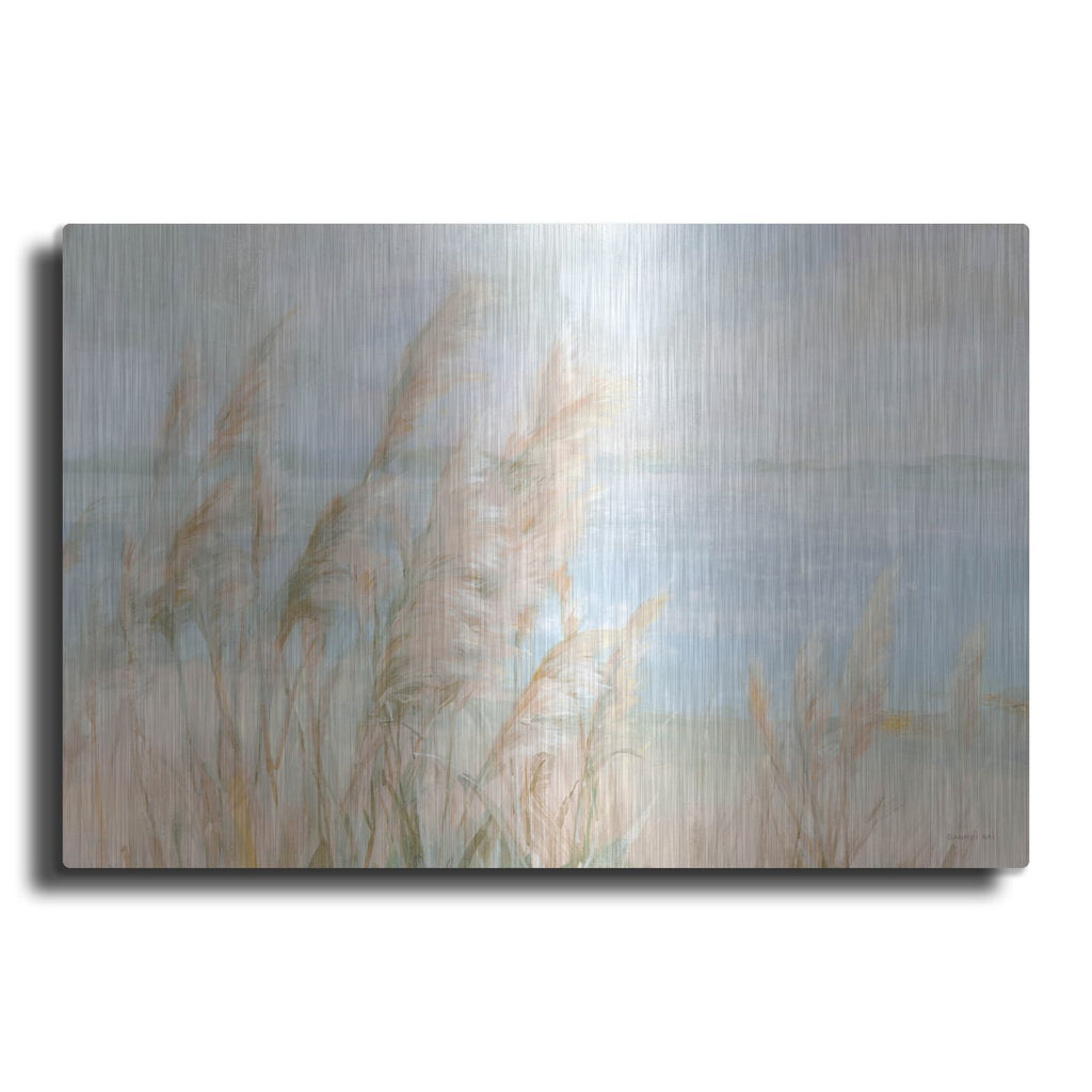 'Seaside Pampas Grass Light' by Danhui Nai – Metal Wall Art