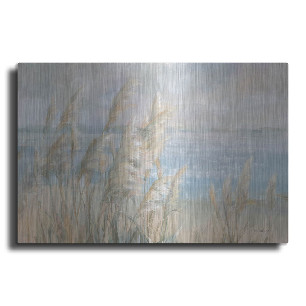 'Seaside Pampas Grass' by Danhui Nai – Metal Wall Art