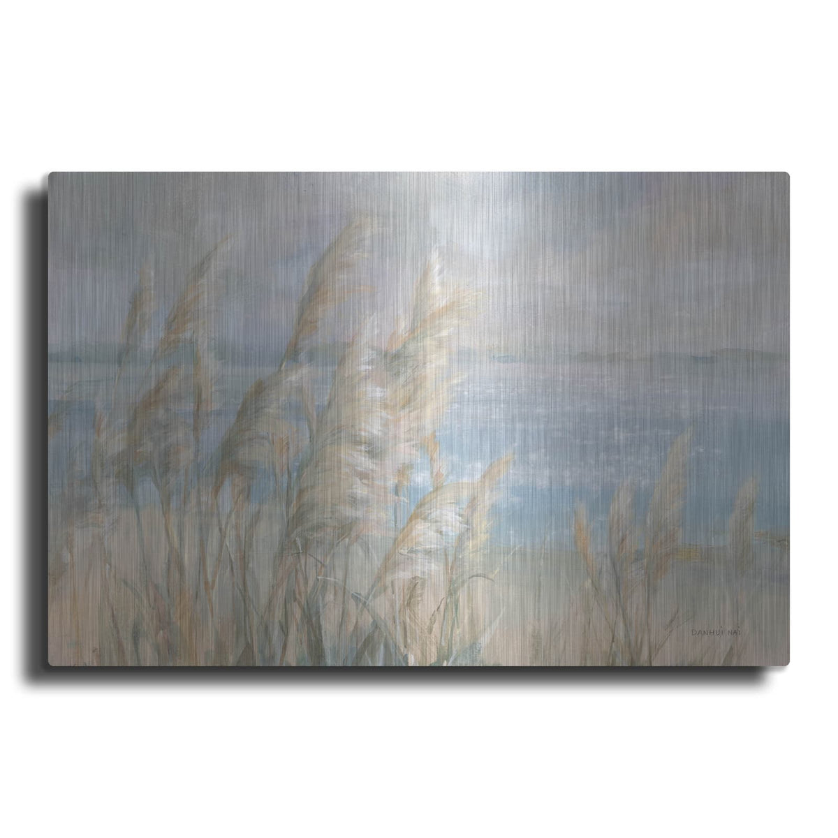 'Seaside Pampas Grass' by Danhui Nai – Metal Wall Art