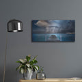 'Pier' by Dennis Frates – Metal Wall Art, 24x12 room view