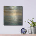 'Serene Sea 1' by Danhui Nai – Metal Wall Art, 12x12 room view
