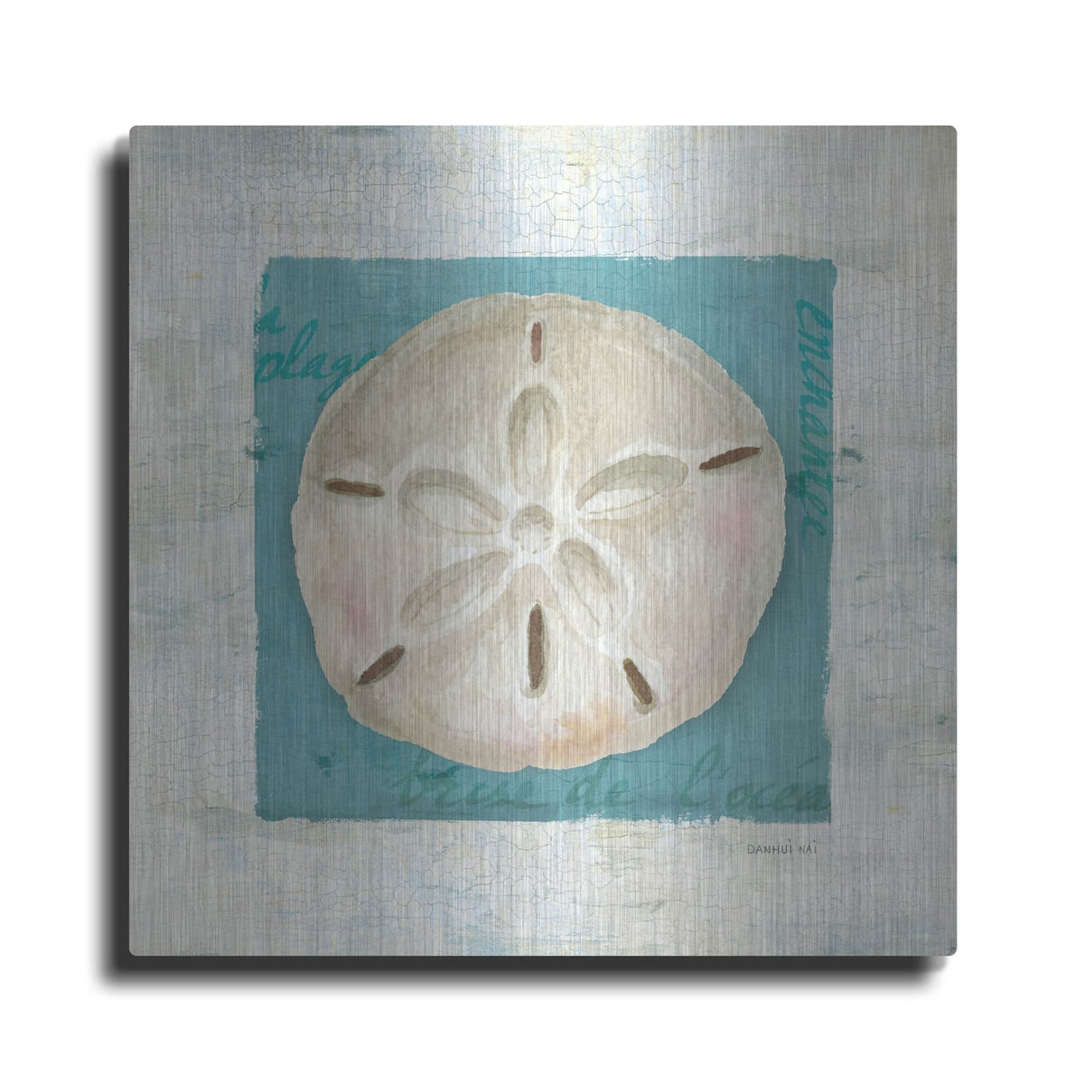 'Shades Of Blue 3' by Danhui Nai – Metal Wall Art