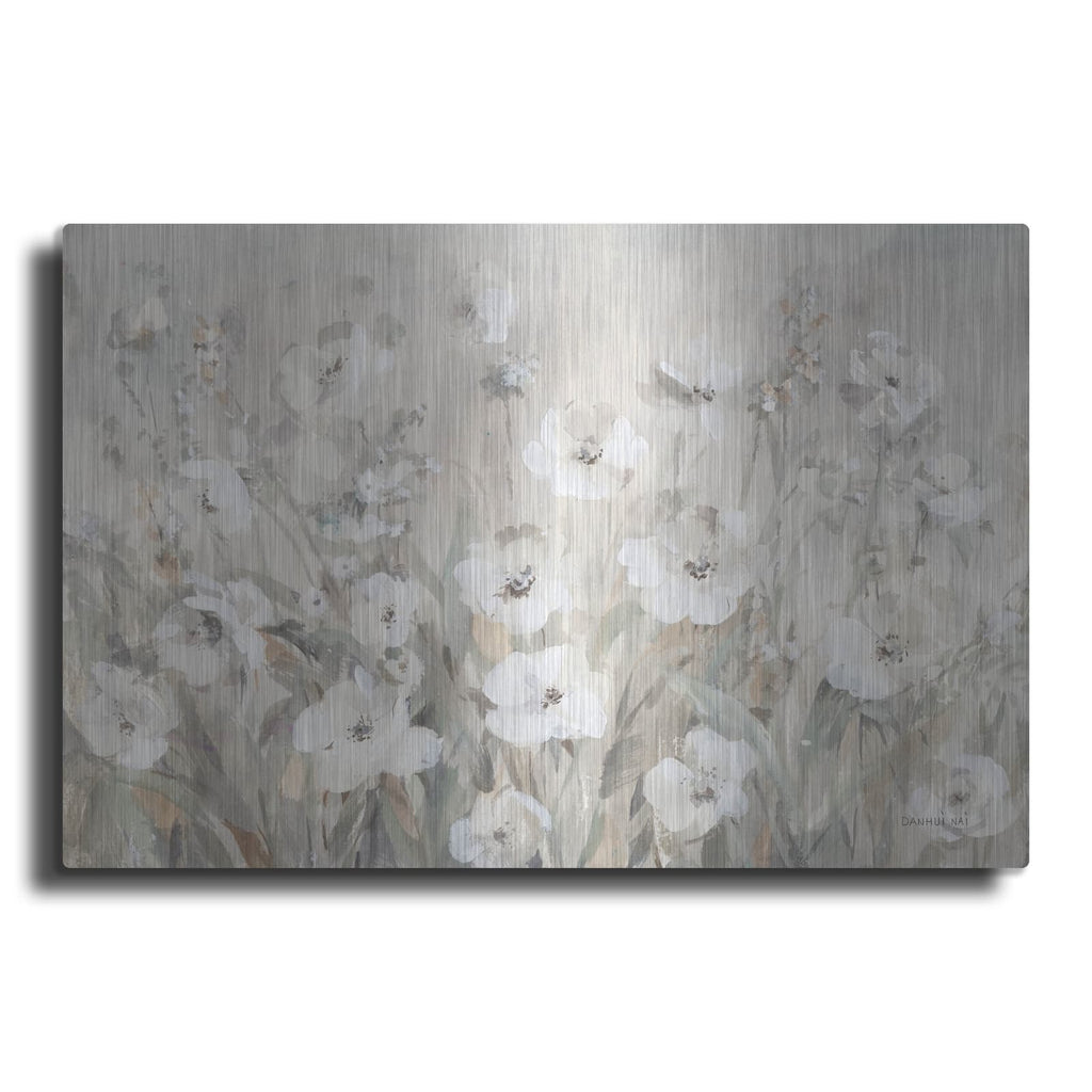 'Shades Of White Summer' by Danhui Nai – Metal Wall Art