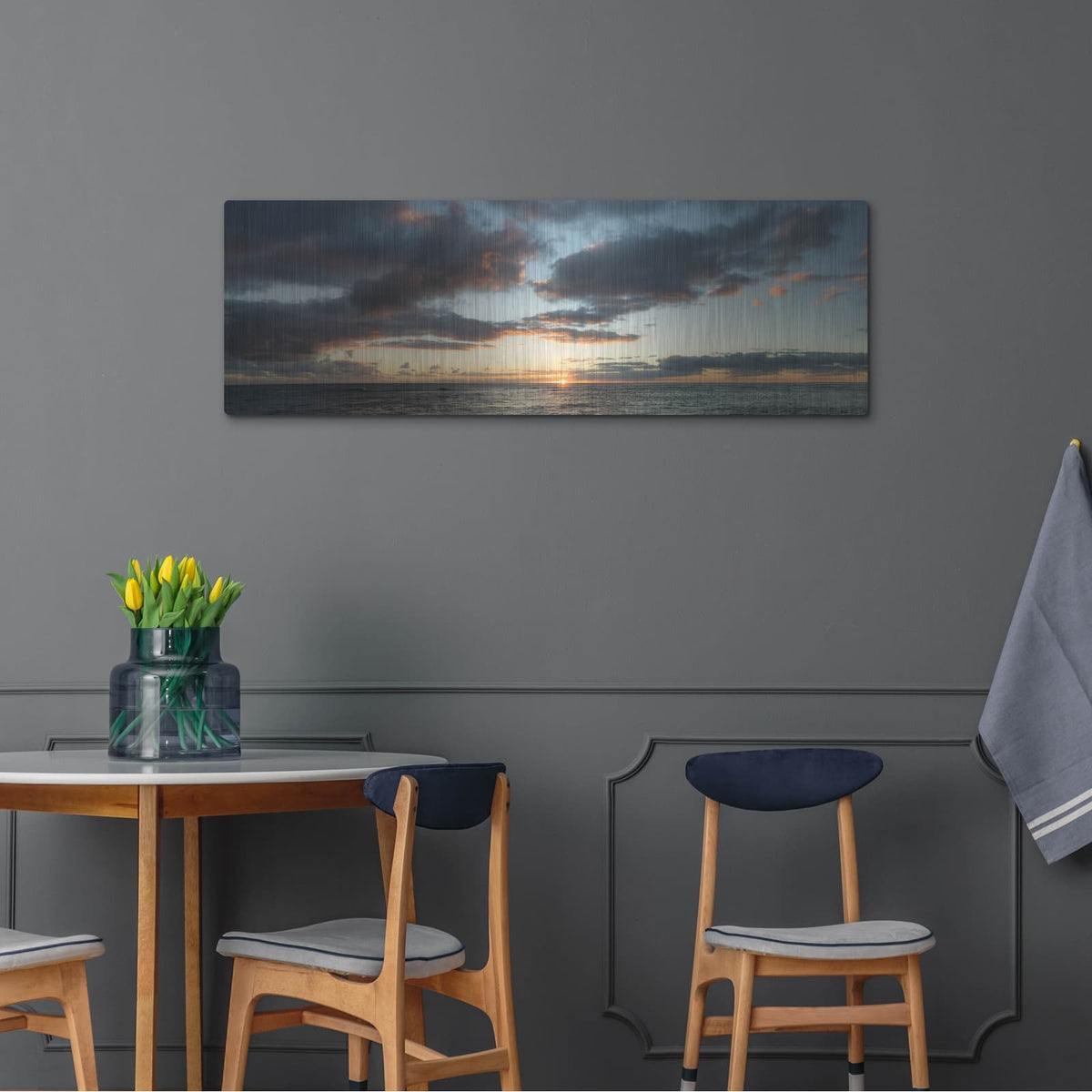 'Horizon Line' by Dennis Frates – Metal Wall Art, 48x16 room view